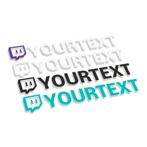 Twitch logo with text