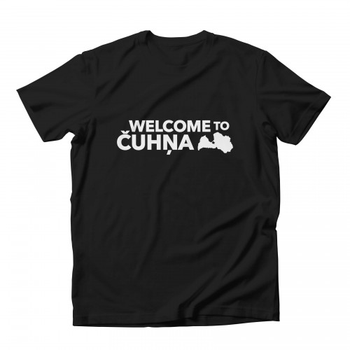 Welcome to Čuhņa T-shirt Black