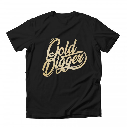 Gold Digger Gold T-shirt Black