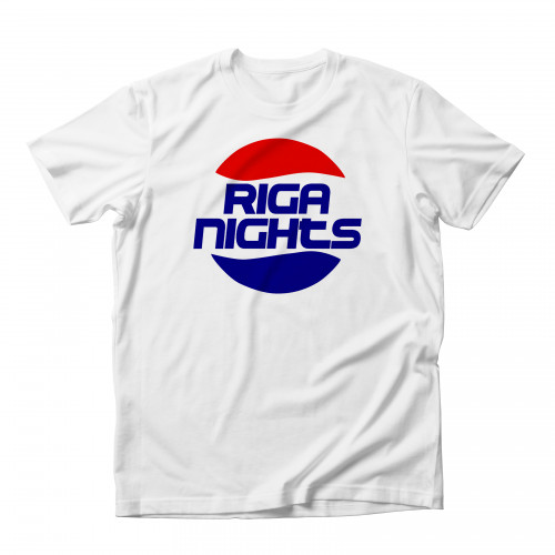 Riga Nights Drink T-krekls Balts