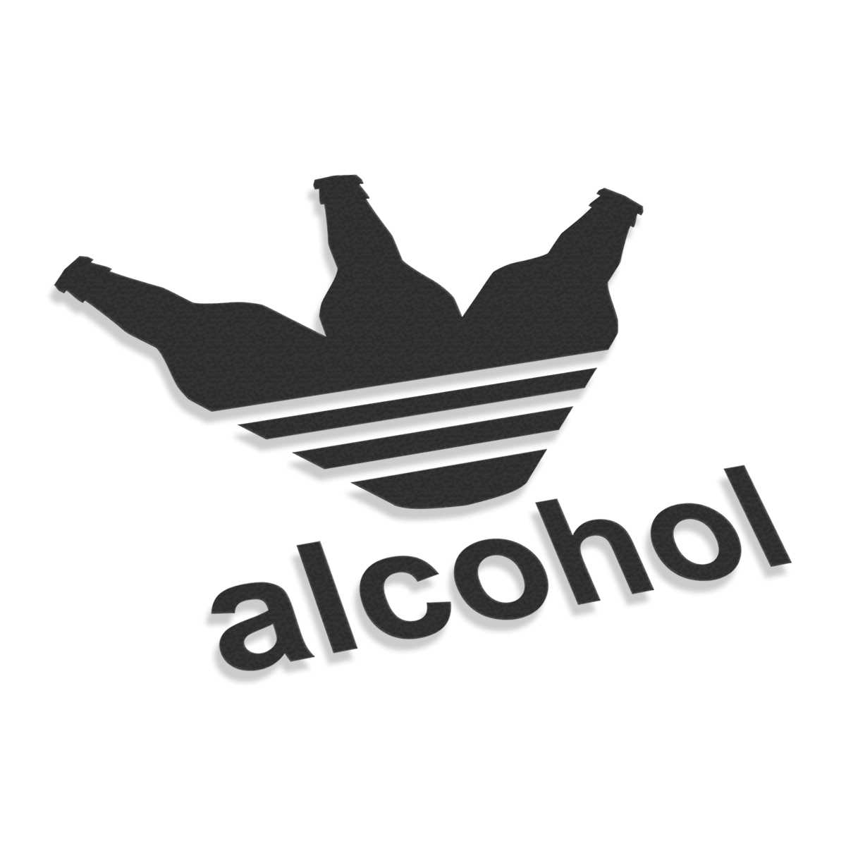 Alcohol Adidas Parody | Stickers Car, moto, bike, 3D stickers | Large format printing | T-shirt printing