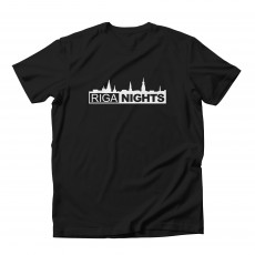 Riga Nights V2 T-krekls Melns