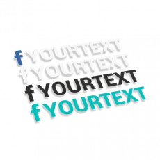 Facebook logo with text