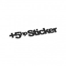 Plus 5 HP Sticker