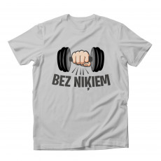Bez Niķiem T-krekls Pelēks