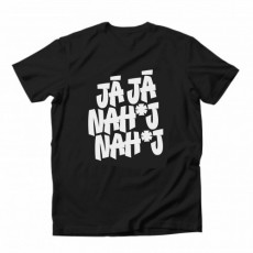Jā Jā Nah Nah T-krekls Melns