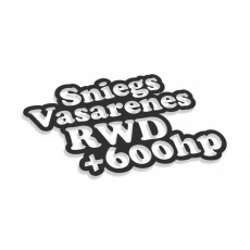 Sniegs Vasarenes RWD +600hp