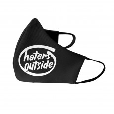 Haters Outside Face Mask Black