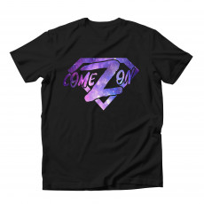 Come On Zee Galaxy Full T-krekls Melns