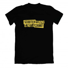 Scooter Tuning Is Not A Crime T-shirt Black