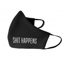 Shit Happens Sejas Maska Melna