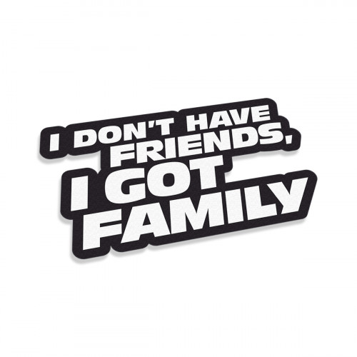 I Don't Have Friends I Got Family
