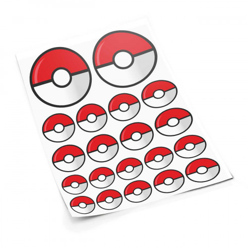 Pokeball S uzlīmju komplekts