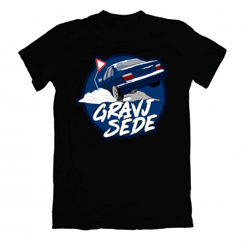 Grāvjsēde Blue e36 T-shirt Black