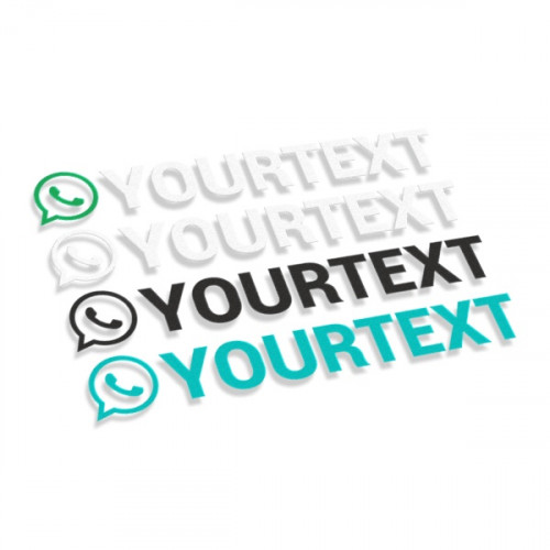 Whatsapp logo with text