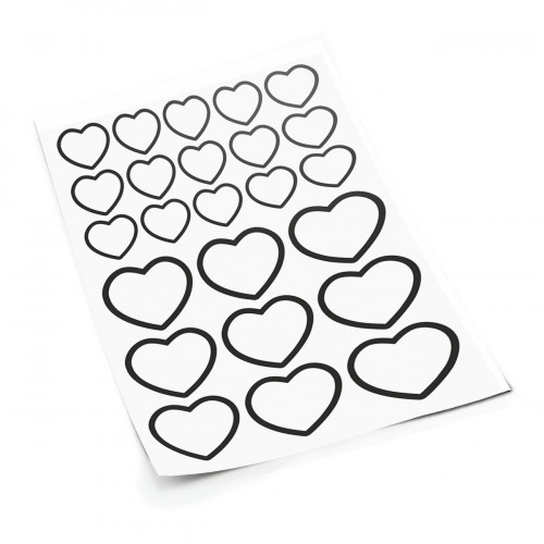 Hearts #3 S sticker set
