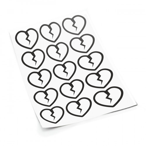 Broke Hearts S sticker set