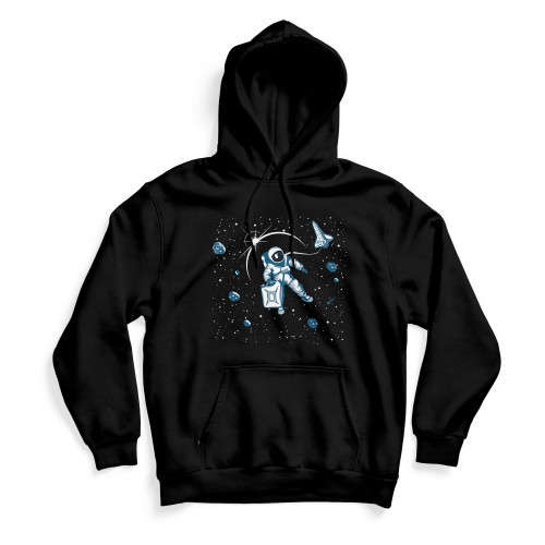 To The Moon Hoodie Black