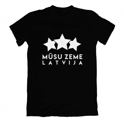 Mūsu Zeme Latvija T-shirt Black