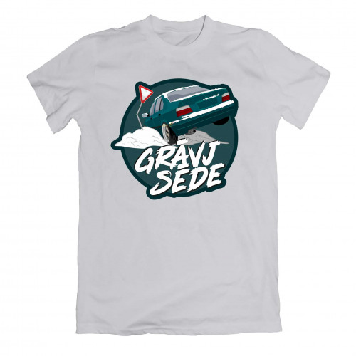 Grāvjsēde Green e36 T-shirt Grey