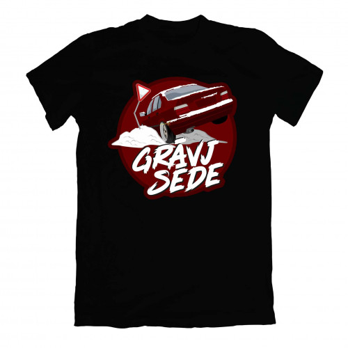 Grāvjsēde Red e36 T-shirt Black